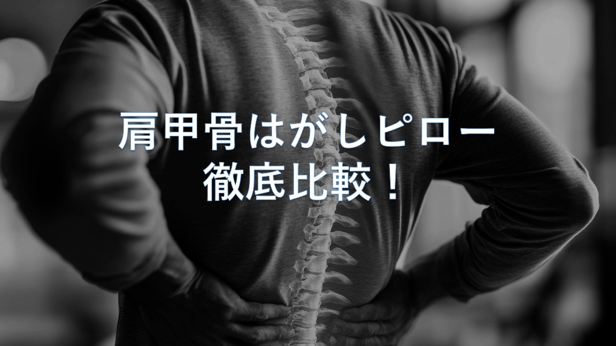 肩甲骨はがしピロー徹底比較